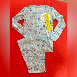 Little Sleepies Blue Elephants Snuggles 2pc